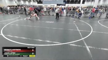 77 lbs Cons. Round 4 - Jaxon Lemke, Askren Wrestling Academy vs Bennett Hoffberg, St. Charles WC