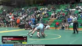 215 lbs Champ. Round 2 - Kyle Snider, CUYAHOGA VALLEY CHRISTIAN ACADEMY vs Kenny Walker, Perry (Perry)