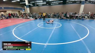 55-58 lbs Round 1 - Ryan Assi, Spartan Mat Club vs Cash Roden, Texas Elite Wrestling Club