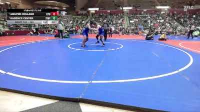 145 lbs Round 2 - Kadence Center, Springdale Youth Wrestling Club vs Jaelynn Holland, Team Zulpo Perryville Wrestling