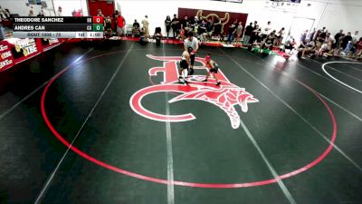 70 lbs Round 1 - Andres Can, California Grapplers vs Theodore Sanchez, Riverside Rascals
