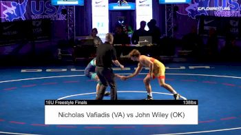 138 lbs Final - Nicholas Vafiadis, Virginia vs John Wiley, Oklahoma