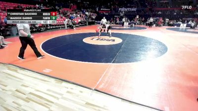 3A 106 lbs Champ. Round 1 - Maddox Garbis, Plainfield (North) vs Christian Saucedo, Mundelein (H.S.)