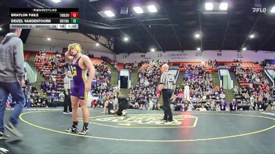 165 lbs Quarterfinals (8 Team) - Braylon Faile, Three Rivers HS vs Deizel Vandentoorn, Greenville HS