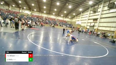 135 lbs Quarterfinal - Keen Wilson, Fort Hall Legends Wrestling Club vs Jax Kelly, Idaho Gold Wrestling Club