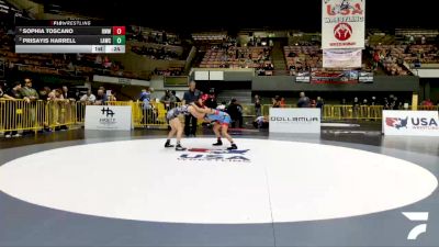 Schoolgirls - 100 lbs Semis - Sophia Toscano, Red Wave Wrestling vs Prisayis Harrell, LAWC