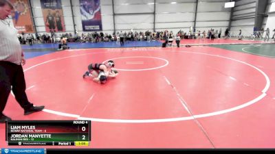 88 lbs Rd# 7- 10:45am Saturday Final Pool - Jordan Manyette, Nauman Red vs Liam Myles, NCWAY National Team