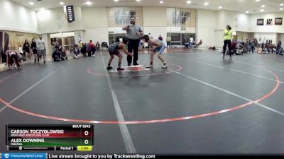 105 lbs Cons. Semi - Alex Downing, Indiana vs Carson Toczydlowski, Highland Wrestling Club