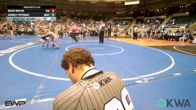 52 lbs Round Of 32 - Bear Bryan, Coweta Tiger Wrestling vs Averly Pittman, Spartan Wrestling Fort Smith