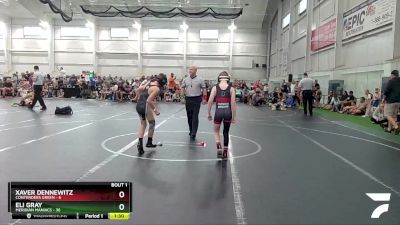 76 lbs Finals (2 Team) - Eli Gray, Meridian Maniacs vs Xaver Dennewitz, Contenders Green