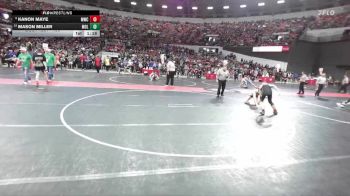 130 lbs Champ. Round 2 - Kanon Maye, Marinette Wrestling Club vs Mason Miller, Mollitium