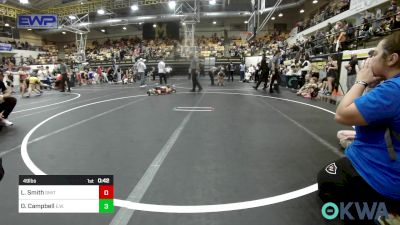 49 lbs Consi Of 8 #1 - Logan Smith, Smith Wrestling Academy vs Oliver Campbell, Elgin Wrestling