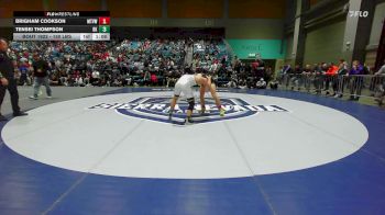 150 lbs 5th Place - Brigham Cookson, Mountain View UT vs Tensei Thompson, Bishop Kelly