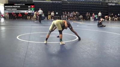 133 lbs Champ. Round 2 - Brandon Peoples, Santa Ana College vs Chris Garza, Lemoore College