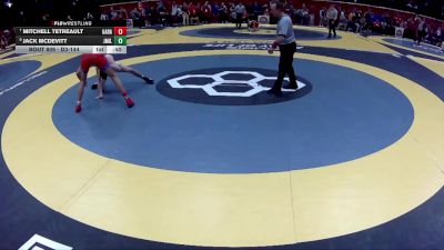 D3-144 lbs Cons. Round 2 - Mitchell Tetreault, Garaway vs Jack McDevitt, Jackson-Milton