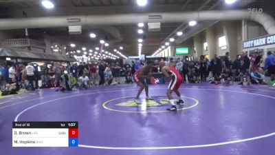 70 kg Rnd Of 16 - Dontae Brown, Las Vegas Wrestling Club vs Marc Hopkins, Ohio