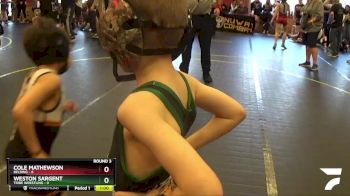 45 lbs Round 3 (4 Team) - Weston Sargent, Tribe Wrestling vs Cole Mathewson, Belding