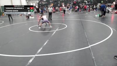 126 lbs 3rd Place Match - Donavon Delbridge Ii, Eaglecrest Wrestling Club vs Cooper Edson, Sedgwick County