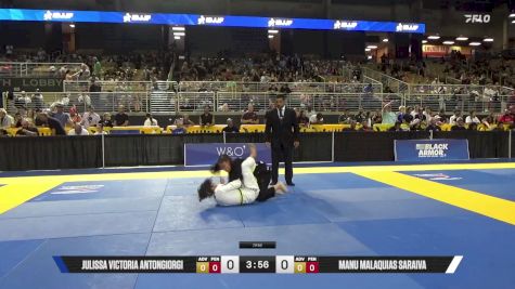 Manu Malaquias Saraiva vs Julissa Victoria Antongiorgi 2025 Pan Kids Jiu-Jitsu IBJJF Championship