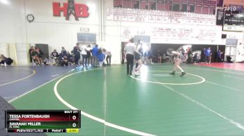 105 lbs Champ. Round 3 - Tessa Fortenbaugh, Canyon vs Savanah Miller, El Toro