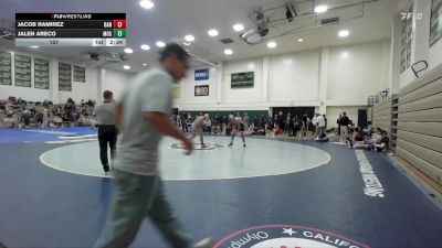 157 lbs Finals (2 Team) - Jalen Areco, Menlo Oak Squad vs Jacob Ramirez, Bandit