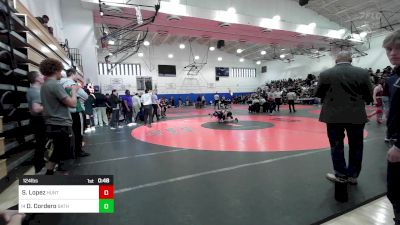 124 lbs Consi Of 16 #1 - Steven Lopez, Hunter College HS-PSAL vs David Cordero, Bathgate Campus-PSAL