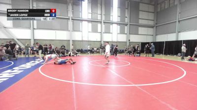 138 lbs Cons. Quarters - Brody Hanson, Lake Stevens Wrestling Club vs Javier Lopez, Omak Wrecking Crew Wrestling