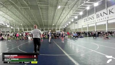 120 lbs Champ. Round 1 - Brinn Rogers, Corner Canyon vs Scout Morgan, Salem Hills