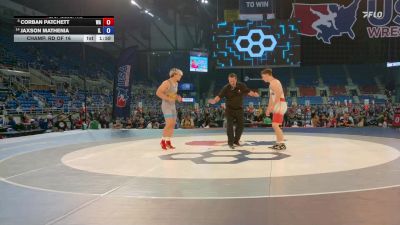 215 lbs Champ. Rd Of 16 - Corban Patchett, WA vs Jaxson Mathenia, IL