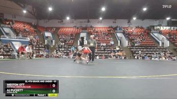 61 lbs Quarterfinal - Weston Ott, Mothman Wrestling Club vs AJ Puckett, Alpha Elite