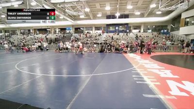 140 lbs Champ Round 1 (16 Team) - Olivia Ontiveros, Gold Rush vs Tinley Anderson, Idaho Green