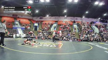 126 lbs Quarterfinals (8 Team) - Issac O`Boyle, Whitehall vs Kole Thomas, Hart