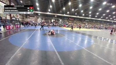 105 lbs Quarterfinal - Tayson Mitchell, Governor Wrestling vs Cash Williams, MATPAC Wrestling