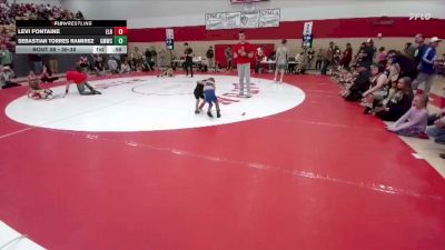 36-38 lbs Round 1 - Sebastian Torres Ramirez, Greeley Metro Wrestling Club vs Levi Fontaine, Eaton Lil Reds