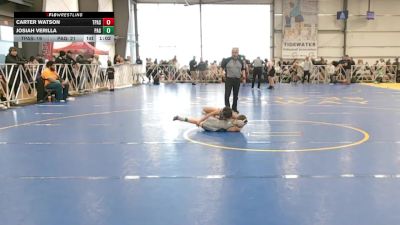 80 lbs Round 3 - 12:30pm Saturday - Josiah Verilla, PA Gold vs Carter Watson, PA Silver