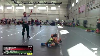 44 lbs Round 2 - Jonah Burkett, Unattached vs Mason DeFebbo, Felix Wrestling Academy