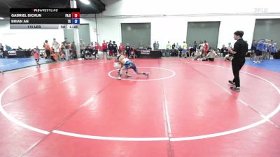 115 lbs Gabriel Dickun, Pennsylvania Red vs Brian An, Texas