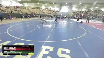 85 lbs 2nd Place Match - Isaiah Earls, Williamson County Wrestling Cl vs John Weinlein, Wave Wrestling Club