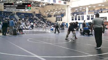 285 lbs 7th Place - Lance Clelland, St. Christopher's School vs Jared Martini, Mt. Olive