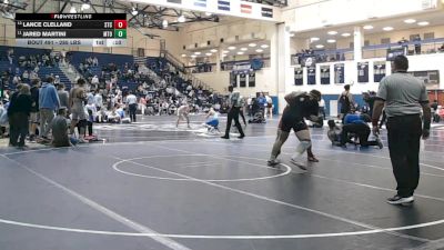 285 lbs 7th Place - Lance Clelland, St. Christopher's School vs Jared Martini, Mt. Olive
