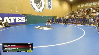 135 lbs Cons. Round 2 - Camille Robinson, San Luis Obispo vs Destiny Juarez, Sanger