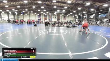 160 lbs Rd# 9- 2:15pm Saturday Final Pool - Asher Bacon, POWA vs CODY SAVAGE, West Coast Riders