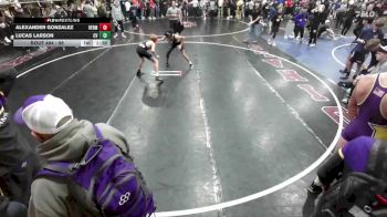 98 lbs Quarterfinal - Lucas Larson, Central Valley vs Alexander Gonzalez, Hermiston