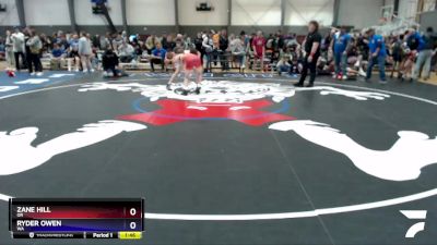 110-114 lbs Quarterfinal - Zane Hill, OR vs Ryder Owen, WA