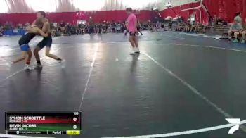 106 lbs Round 5 (10 Team) - Symon Schoettle, Roncalli 2 vs Devin Jacobs, Albert Lea