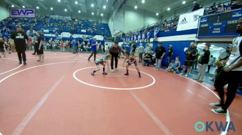 55 lbs Consi Of 16 #2 - Juliette Rosas 2, OKC Saints Wrestling vs Laneigh Jo Cartwright, Choctaw Ironman Youth Wrestling