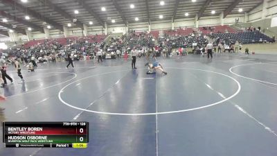 126 lbs Quarterfinal - Bentley Boren, Victory Wrestling vs Hudson Osborne, Riverton Wolf Pack Wrestling