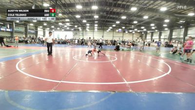 80 lbs Round Of 32 - Austyn Wilson, Donahue Wrestling Academy - MS vs Cole Telenko, All American Wrestling Club - MS