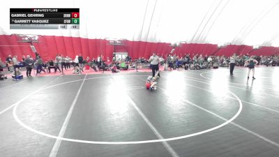 12U Boys - 70 lbs Cons. Round 4 - Garrett Vasquez, St. Francis Gladiators Wrestling Club vs Gabriel Gehring, Slinger Red Rhinos Wrestling Club