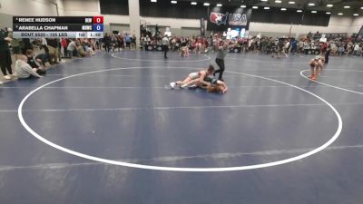 105 lbs Quarters - Arabella Chapman, Mat Demon Wrestling Club vs Renee Hudson, Betterman Elite Wrestling